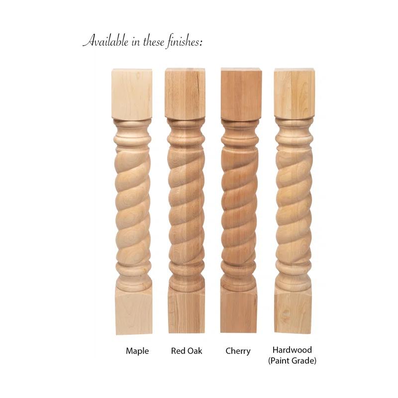 35-1/4" High Corner Post Island Legs