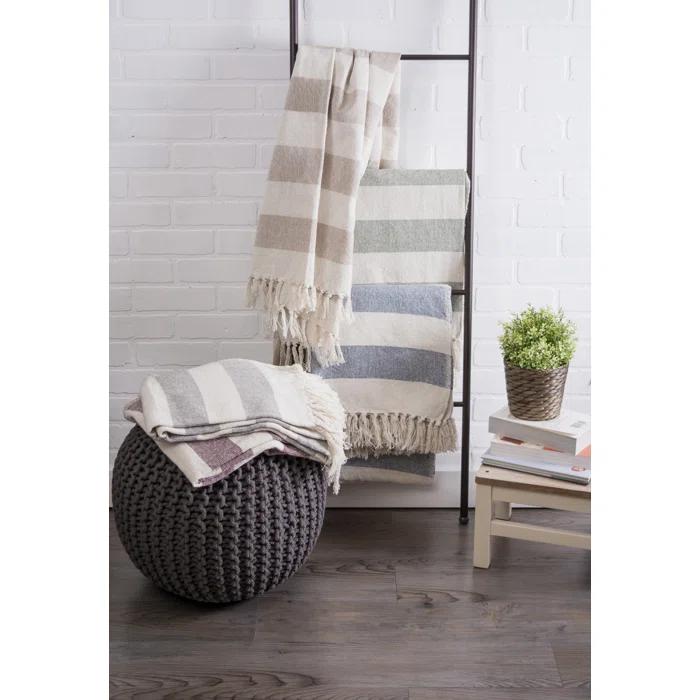 Design Imports Dll Hand Woven Throw Blanket