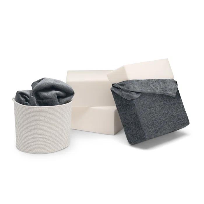 Delta Children 4-Piece Cozee Kids Sofa and Ottoman Set