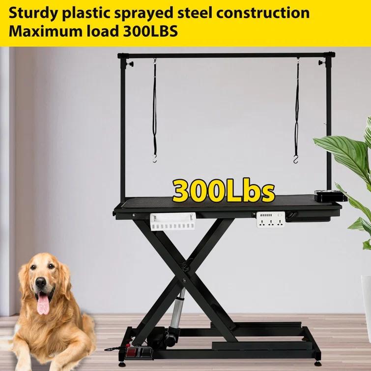 babevy 50'' Electric Dog Grooming Table, Heavy Duty, Height Adjustable Pet Grooming Table | Wayfair