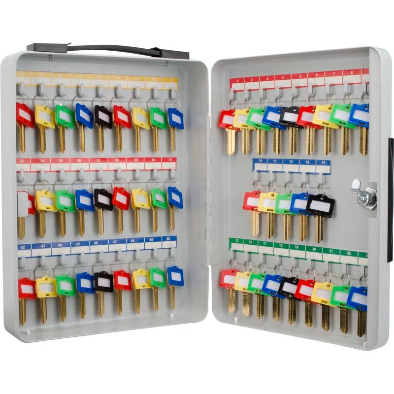 Barska 50 KEY LOCK BOX GREY W/CARRYING HANDLE