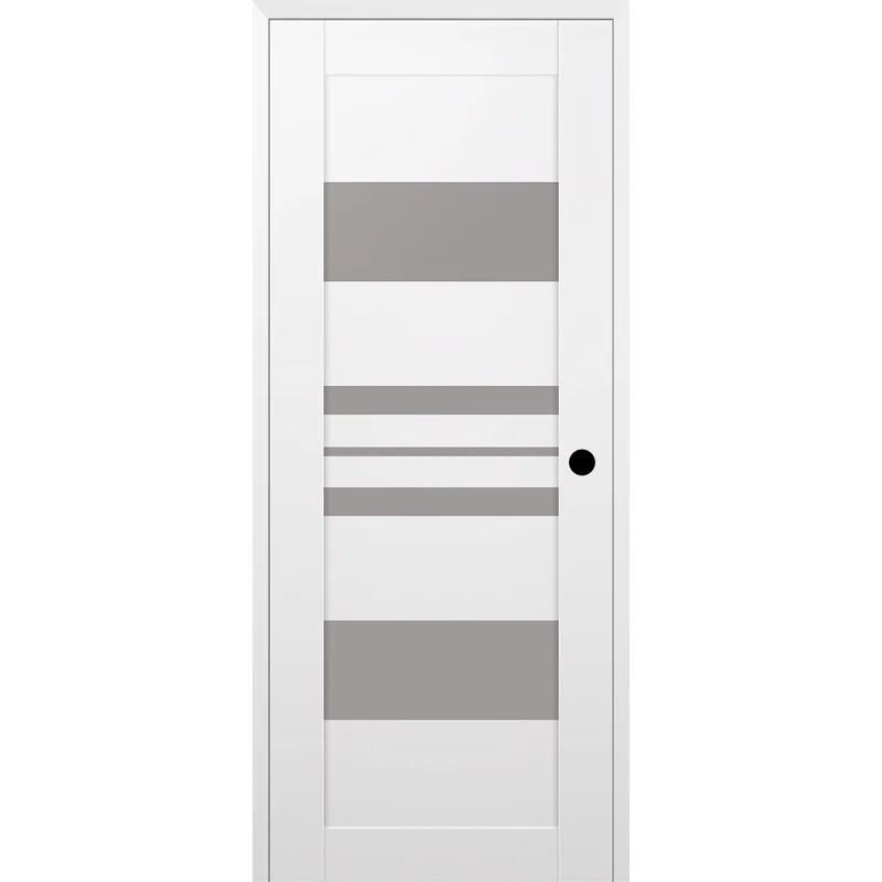 Belldinni Romi DIY-friendly Solid Manufactured Wood and Glass Prefinished Standard Single Prehung Door