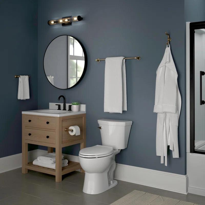 Delta 73535-CZ Delta Saylor Wall Mounted Double Towel Hook in Matte Black
