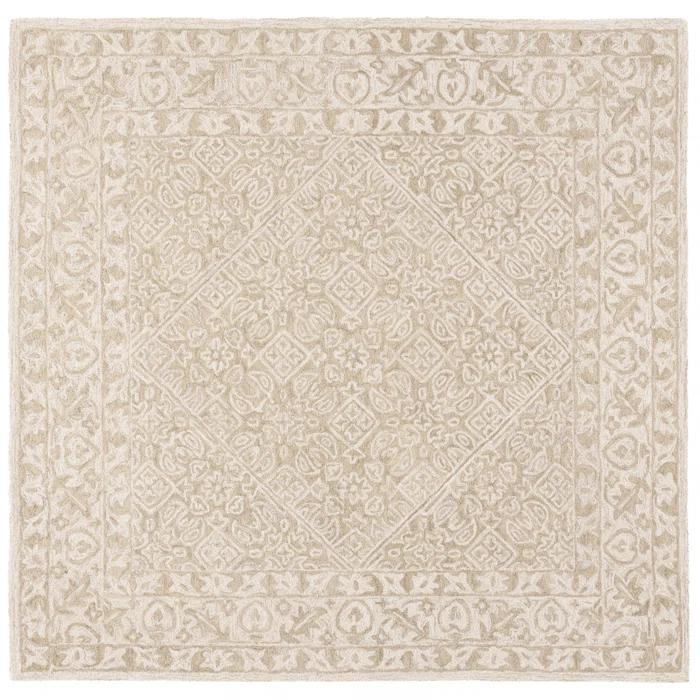 Safavieh Dip Dye Hand Tufted Wool/Cotton Oriental Rug in Sage/Ivory