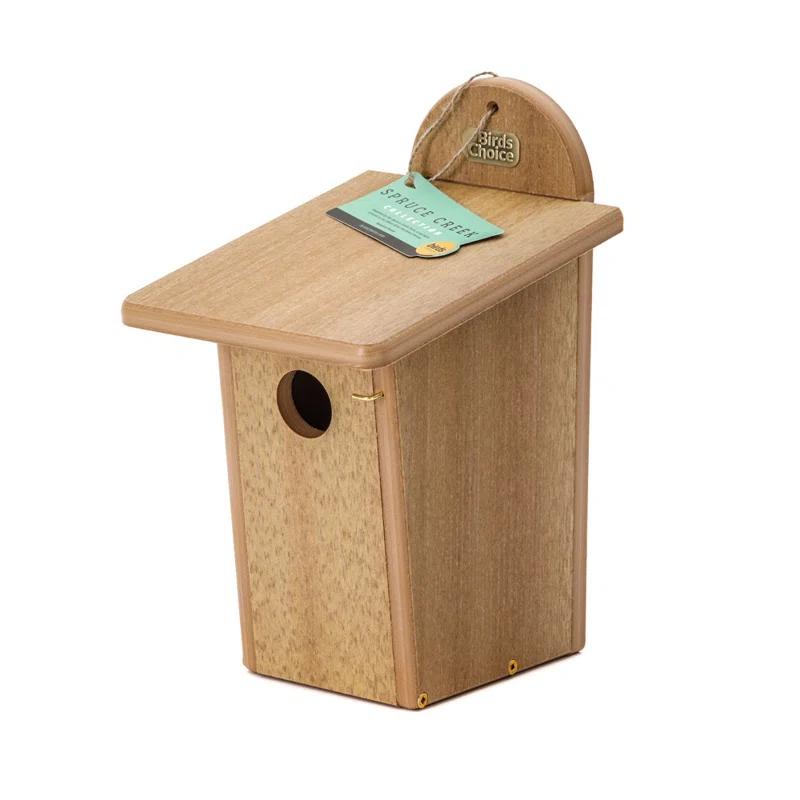Birds Choice Bluebird House Spruce Creek Collection in Natural Teak Recycled Plastic