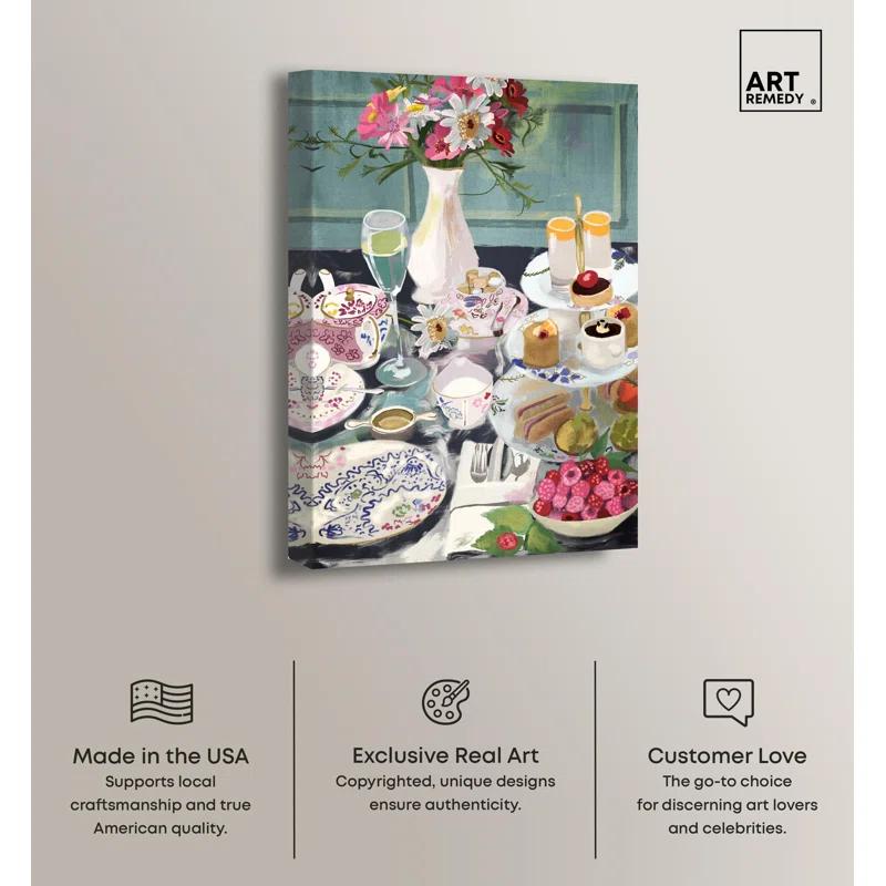 Art Remedy Help Yourself Dessert Canvas Modern Kitchen Print by Art Remedy