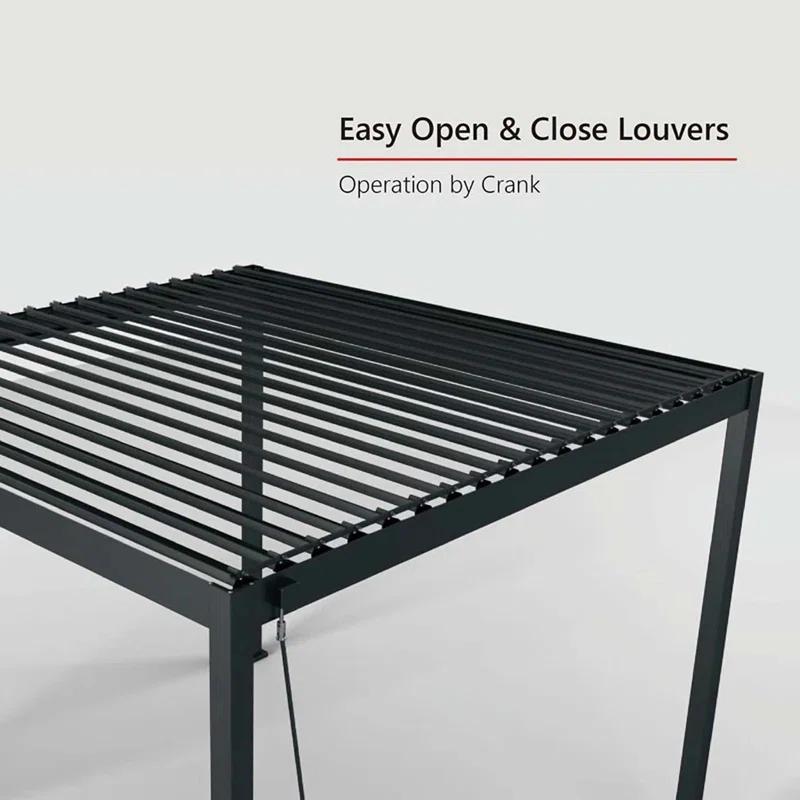 Mirador 80/88S Metal Frame Pergola with Adjustable Louvered Roof