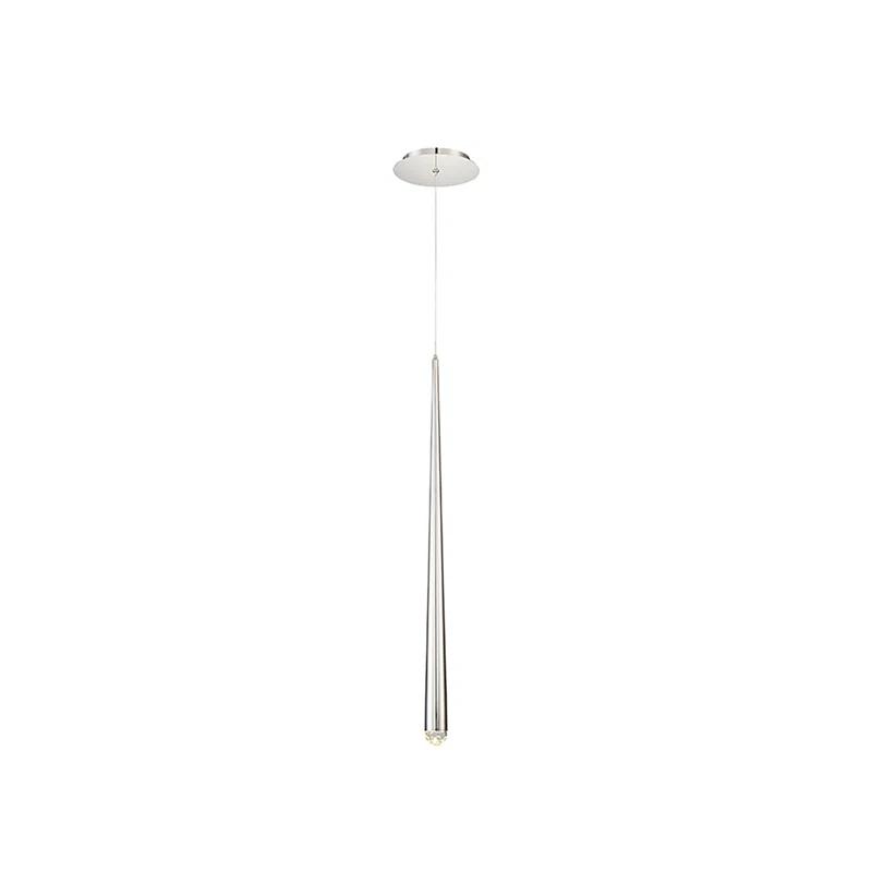 Modern Forms Cascade Dimmable LED Pendant with Clear Crystal Shade