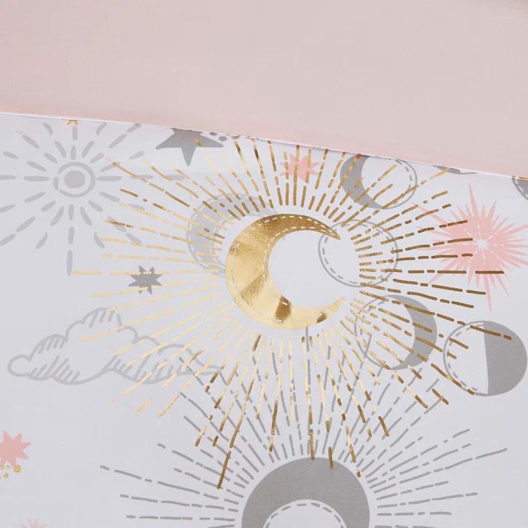 Intelligent Design Kids Celia Starry Sky Metallic Print Comforter Set