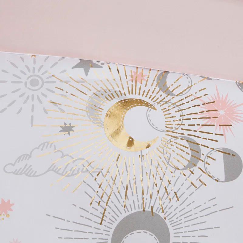 Intelligent Design Kids Celia Starry Sky Metallic Print Comforter Set