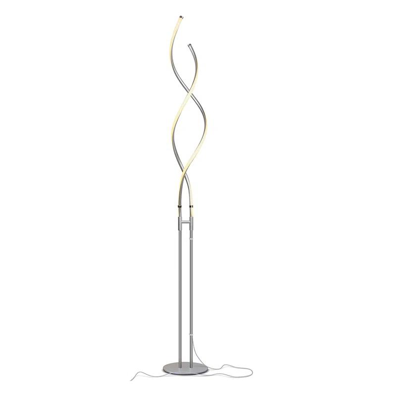 Brightech Embrace 60 in. Industrial 2-Light LED Energy Efficient Floor Lamp