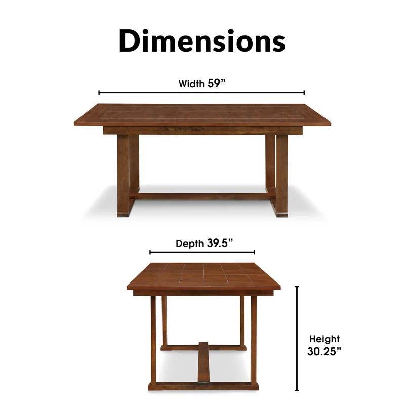 ClickDecor Wesley ClickDecor Wesley Extendable Dining Table