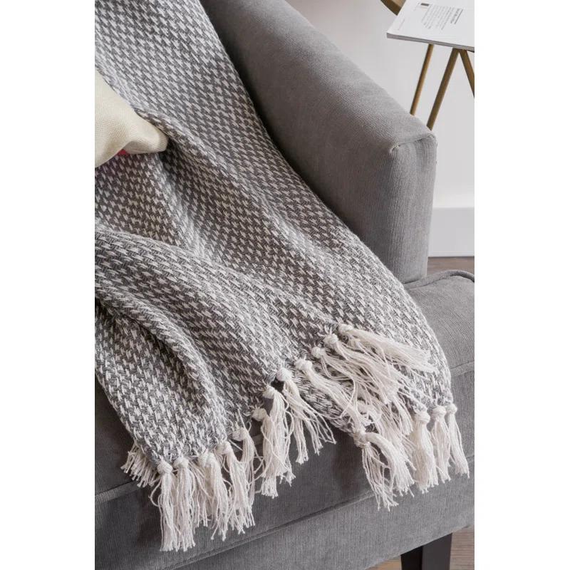 Design Imports Hand Woven Throw Blanket