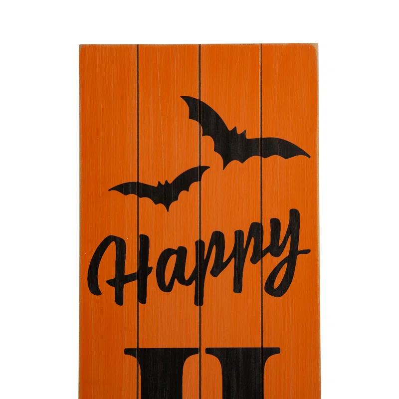 Jetlink Crafts Happy Halloween 5 Foot Wooden Porch Sign
