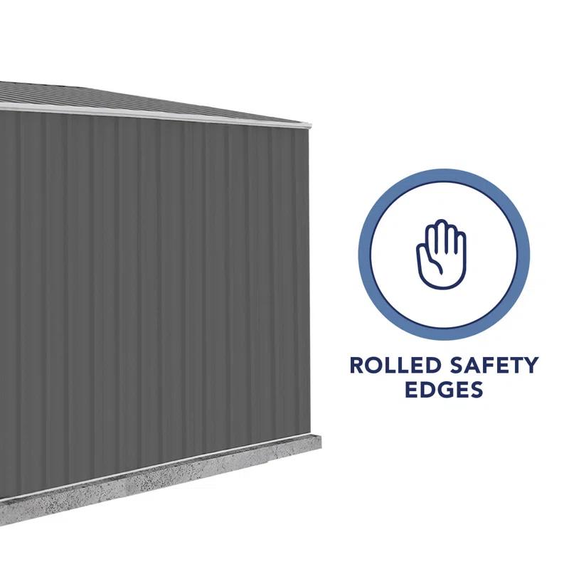 Absco Durango Galvanized Steel Storage Shed
