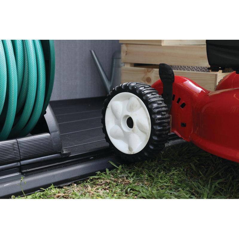 Keter Keter Premier Jumbo 6.2x4.3 ft. Horizontal Durable Resin Outdoor Storage Shed With Floor and Double Doors for Garden Patio Furniture and Tools
