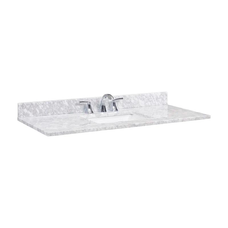 Oristano 49'' Marble Single Bathroom Vanity Top with Sink