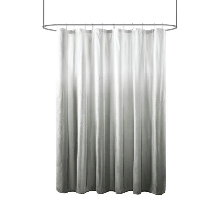 Madison Park Ara Ombre Printed Seersucker Single Shower Curtain