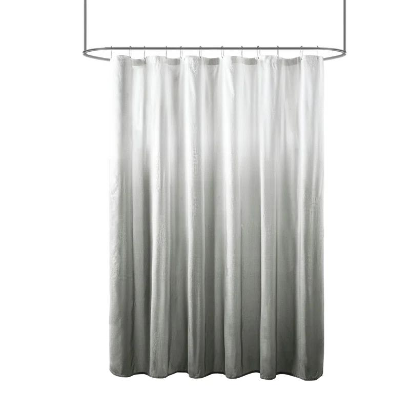 Madison Park Ara Ombre Printed Seersucker Single Shower Curtain