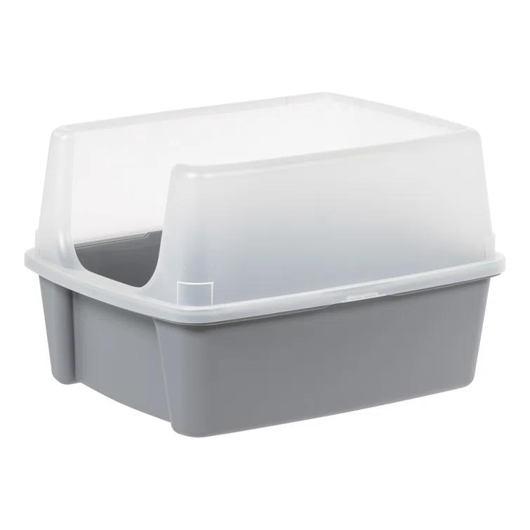IRIS USA, Inc. Plastic Enclosed Litter Box with Scoop