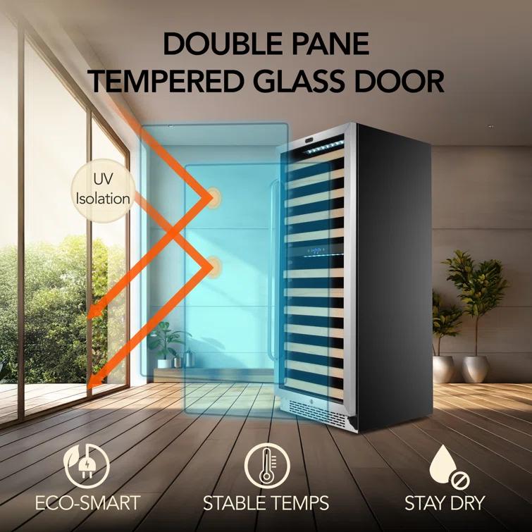 Whynter Whynter 92 Bottle Dual Zone Built-In Wine Refrigerator