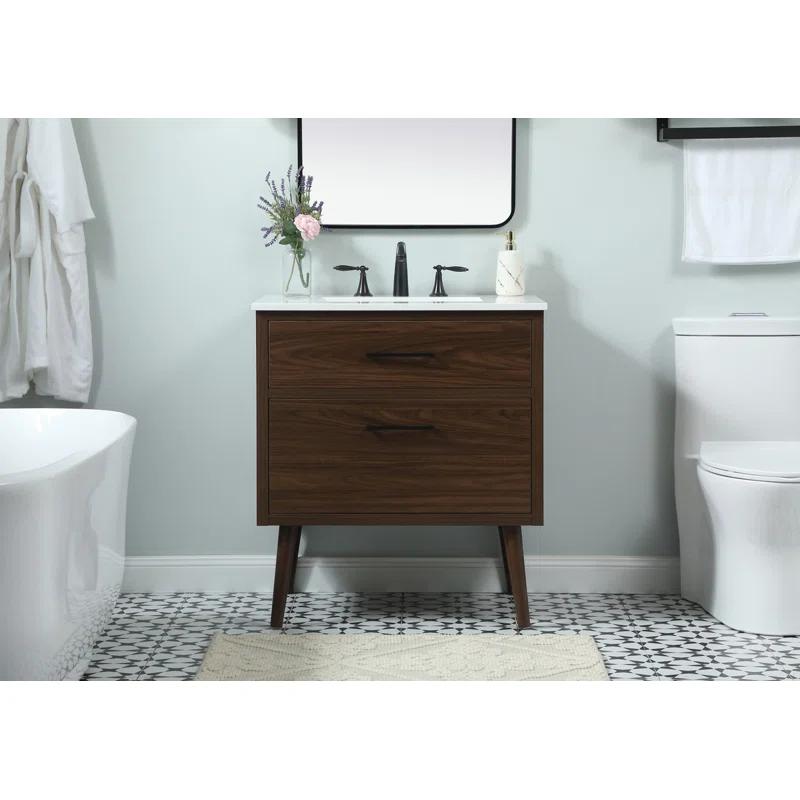 Elegant Kitchen and Bath Elegant Kitchen and Bath 30 Inch Single Bathroom Vanity