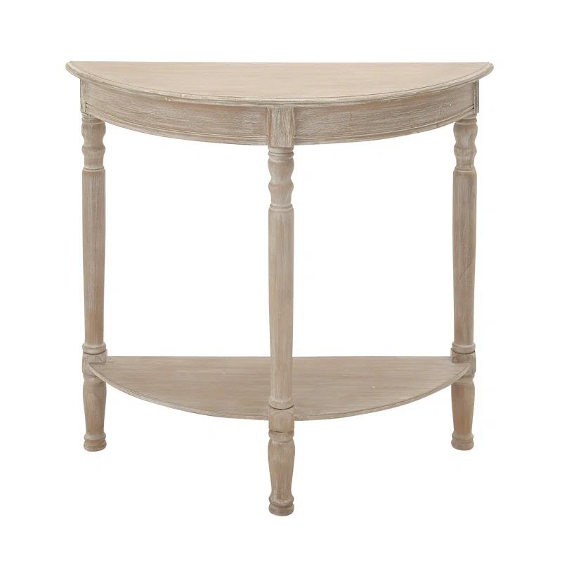 Ophelia & Co. Mcbroom Wood Half Moon 1 Shelf Console Table