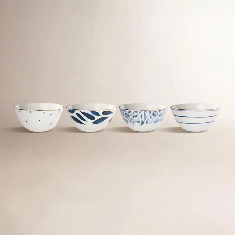 Blue Bay 9 oz. 4 Piece Dessert Bowl Set