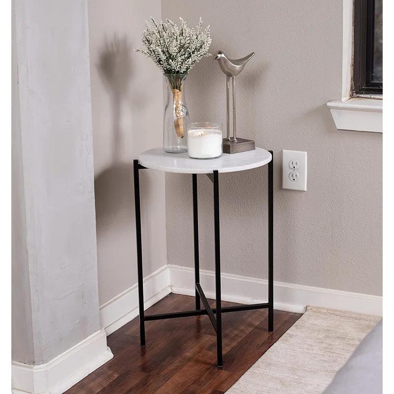 BirdRock Home Marble Tray Top End Table