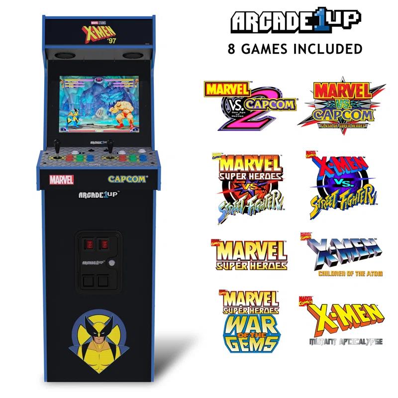 Arcade 1Up Arcade1Up Marvel Vs. Capcom 2 X-Men ‘97 Edition Deluxe Arcade Machine 8 Games in 1