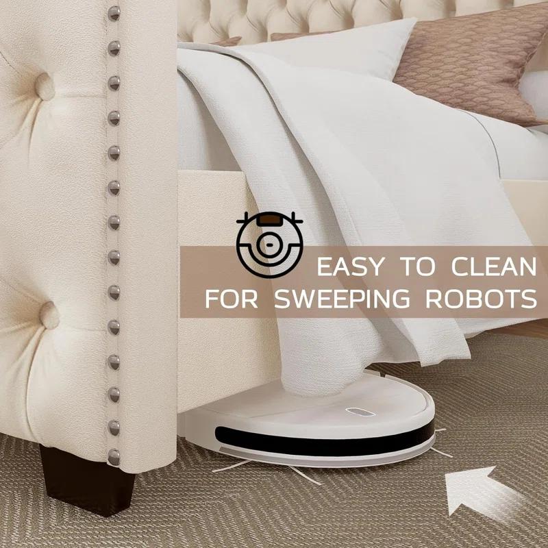 House of Hampton® Platform Bed Frame With Wingback Headboard