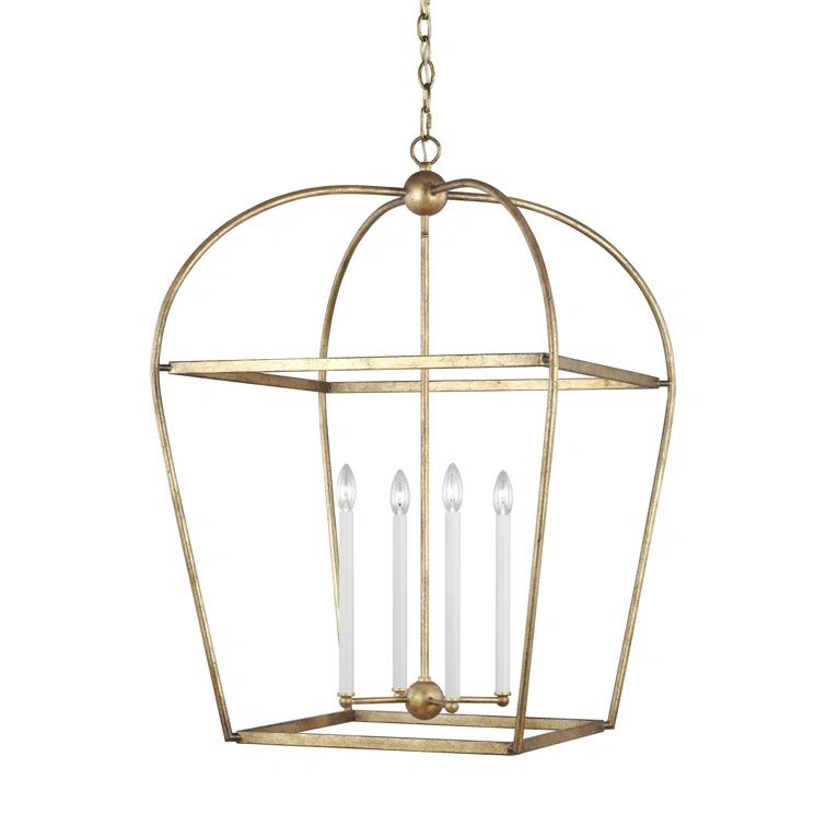 August Grove® Lilo 4 - Light Dimmable Lantern Geometric Chandelier
