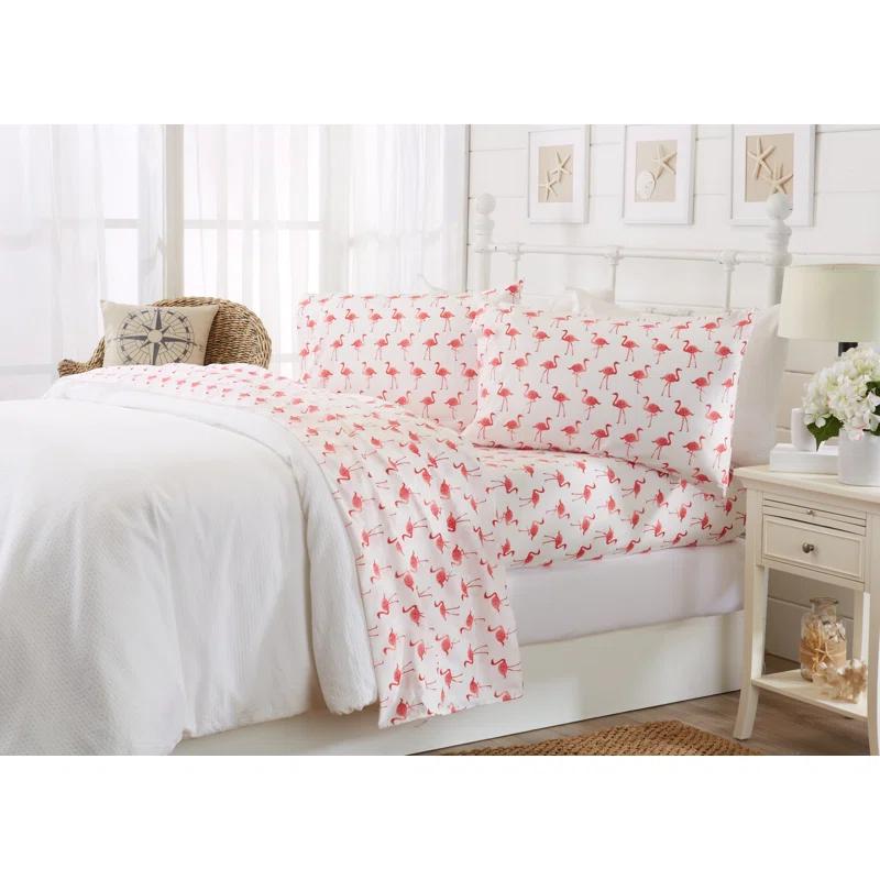 FreshFolds Ultra Soft Coastal Printed Microfiber Sheet Set