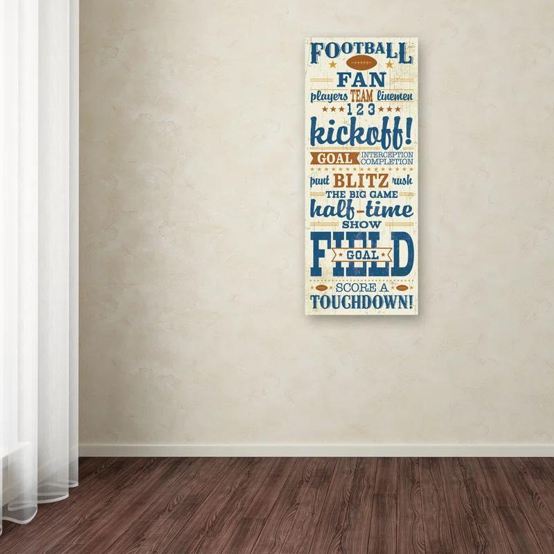 Trademark Fine Art "Sport Lover I" by Pela Studio Textual Art on Wrapped Canvas