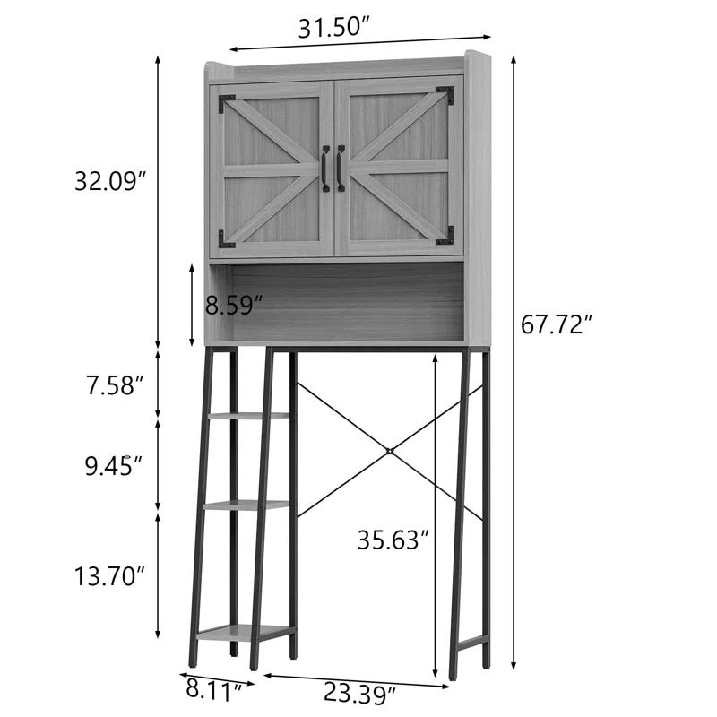 Gracie Oaks Over The Toilet Storage Cabinet | Wayfair
