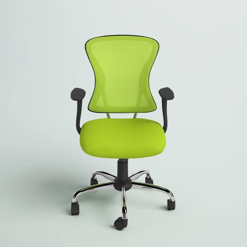 Flash Furniture Mid-Back Mesh Swivel Task Office Chair with Chrome Base and Arms