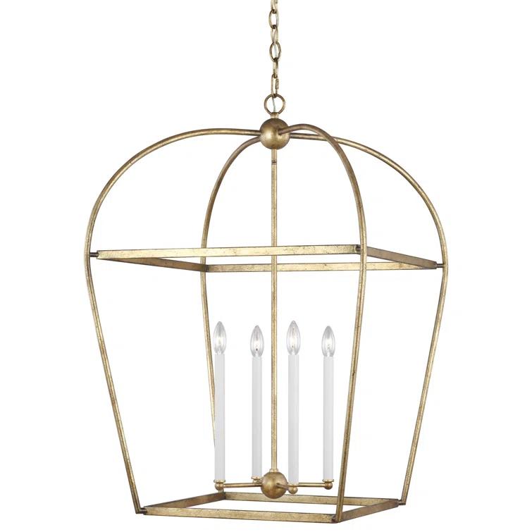 August Grove® Lilo 4 - Light Dimmable Lantern Geometric Chandelier