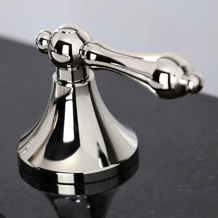 Kingston Brass Kingston Brass Vintage Two-Handle 3-Hole Deck Mount Widespread Bathroom Faucet with Brass Pop-Up Drain KC7066AL
