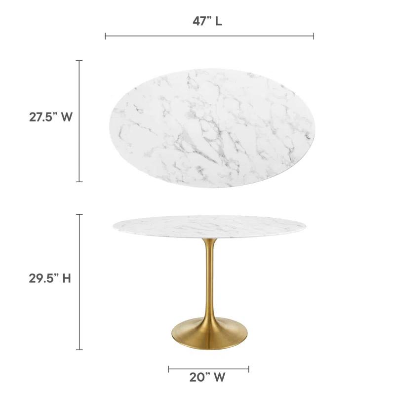 Modway Modway Lippa 48" Oval Dining Table