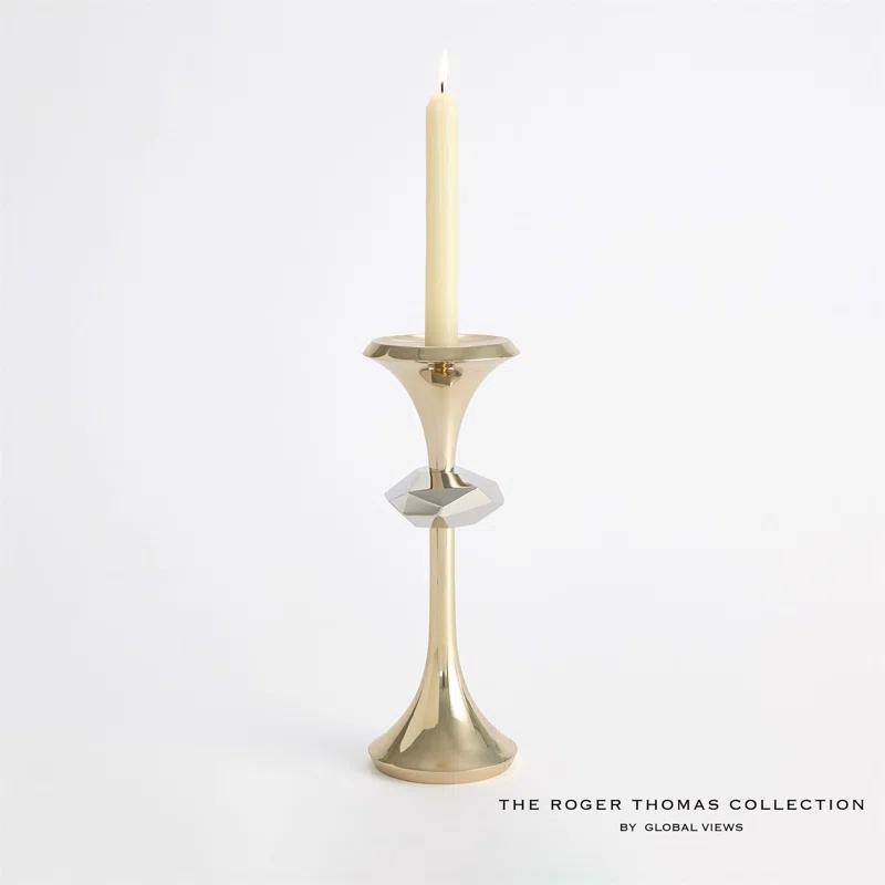 Gabriel Brass Candle Holder-Lg