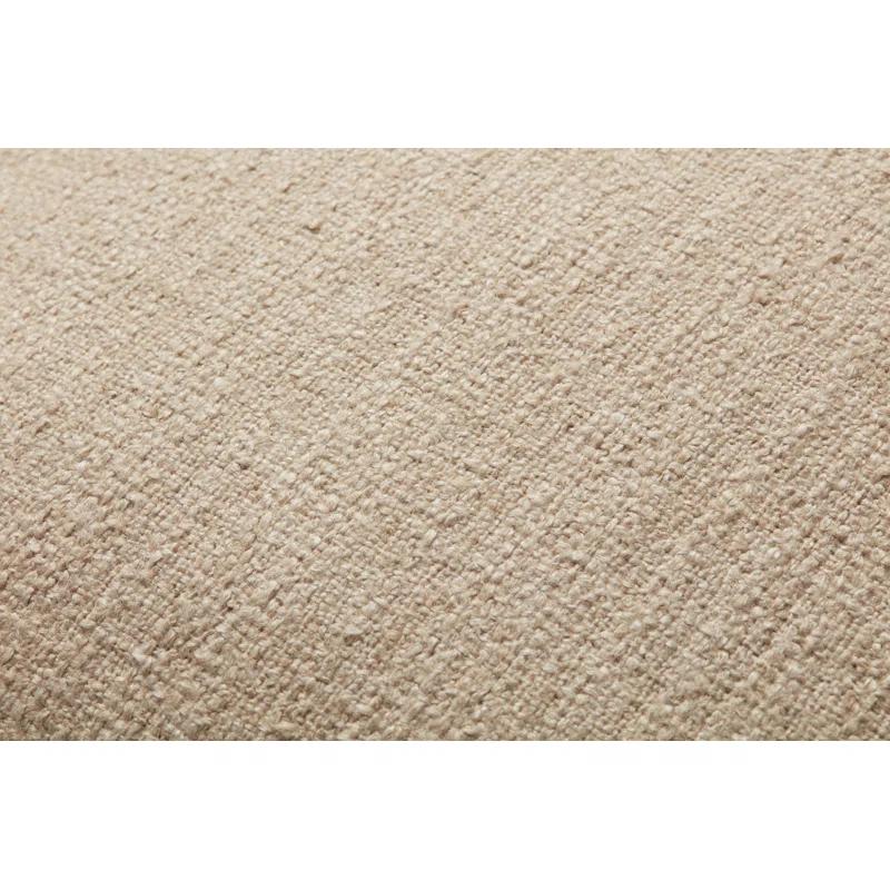 Aveline Pillow by Amber Lewis x Loloi - Ivory and Gold / 22" x 22" / Down