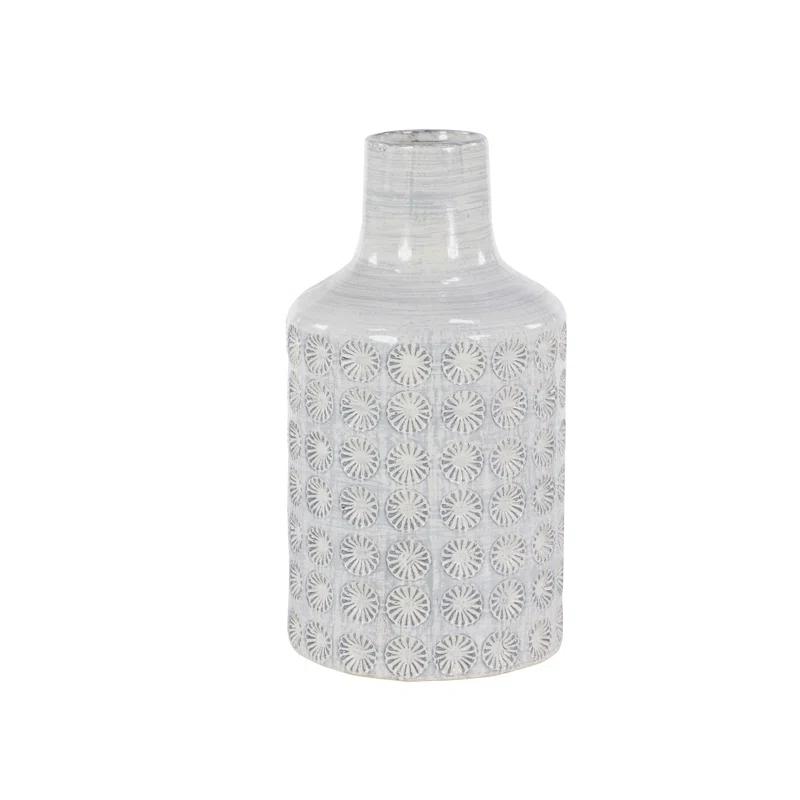 CosmoLiving by Cosmopolitan Porcelain Ceramic Floral Decorative Vase