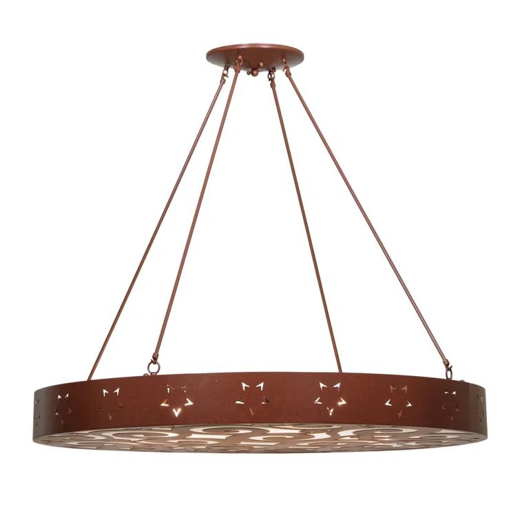 Jules 6 - Light Rust Unique/Statement Pendant