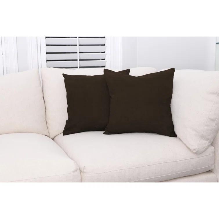 Deluxe Comfort Microsuede Throw Pillow (Set of 2)