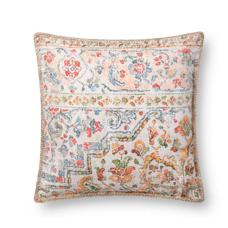 Floral Indoor/Outdoor Throw Pillow