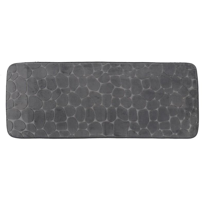Evideco Pebble Runner Mat - Memory Foam - 48"L x 18"W for Kitchen, Bathroom and more