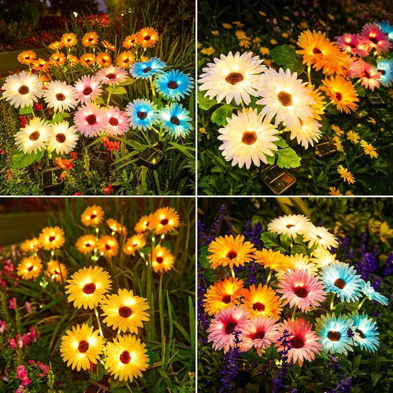 VICOUP Solar Powered Integrated LED Accent Pack (Set of 4)