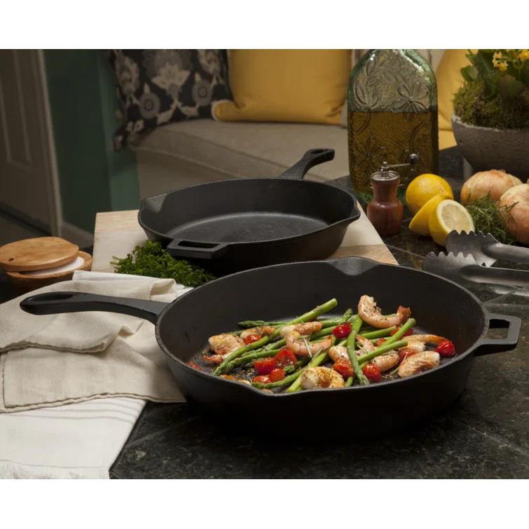Bayou Classic Bayou Classic Seasoned Cast Iron Non-Stick Skillet Set