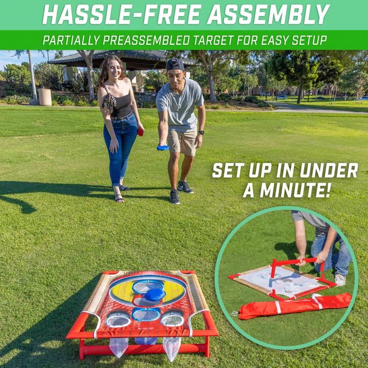 GoSports Gosports Cornhole Bean Bag Toss Game - Includes 1 Target, 8 Bean Bags, And Carrying Case