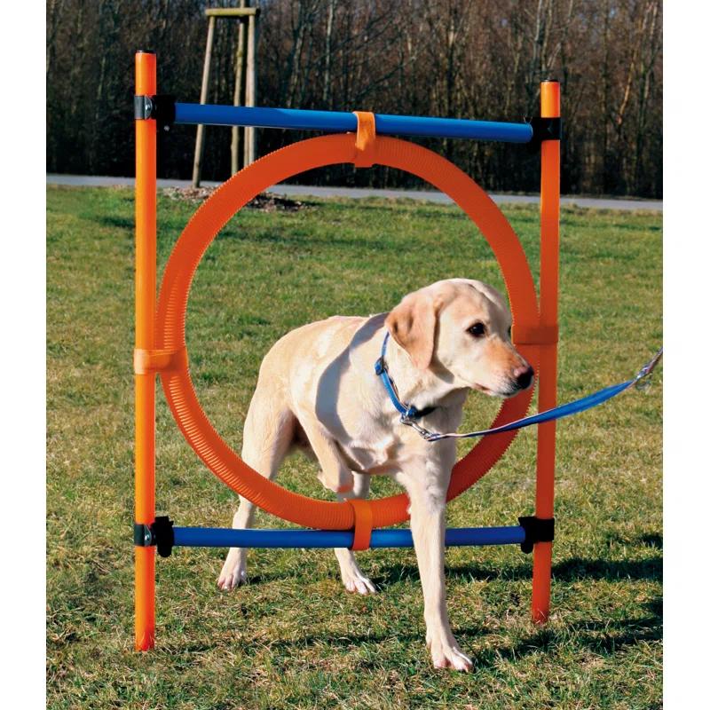 TRIXIE Dog Agility Ring, Portable Dog Hoop, Obstacle Course Equipment